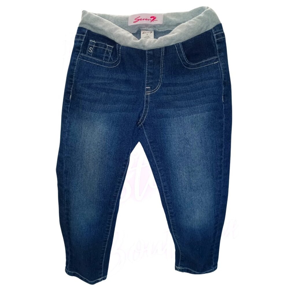 Girls Seven7 Brand Blue Jeans Size 7
